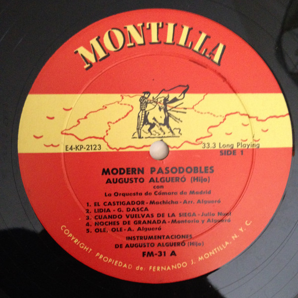 Augusto Algueró Conductiong Orquesta de Cámara de Madrid - Modern Pasodobles (Relaxing Music From Spain) | Montilla (FM-31) - 3
