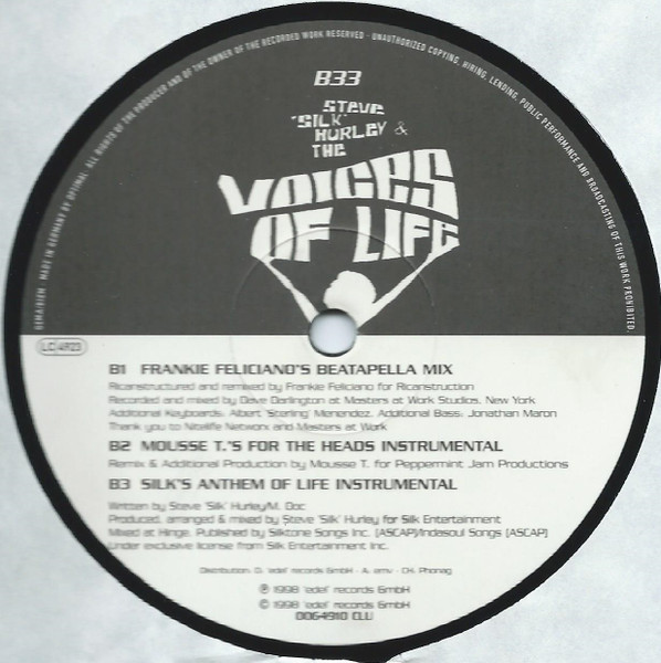 Steve "Silk" Hurley & The Voices Of Life - The Word Is Love (The Remixes) | Club Tools (0064910 CLU) - 2