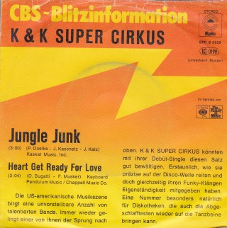 Kasenetz-Katz Super Circus - Jungle Junk / Heart Get Ready For Love | Epic (EPC S 5929)