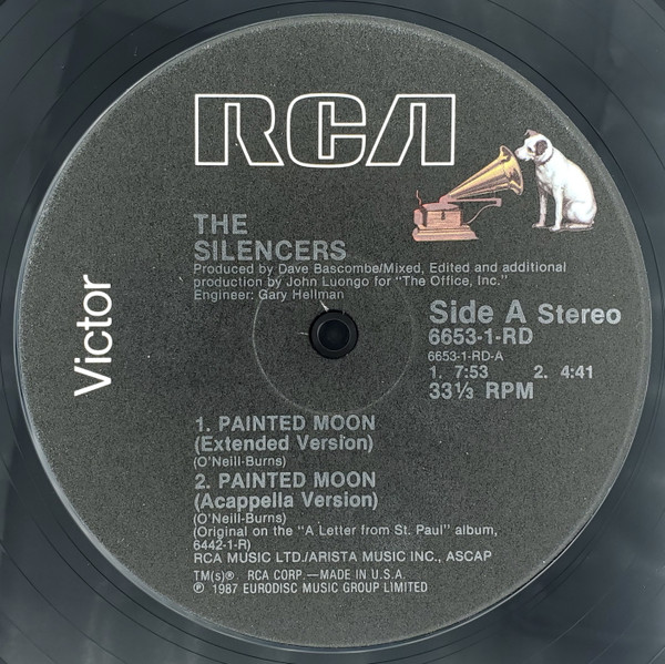 The Silencers - Painted Moon (Special John Luongo Dance Mix) | RCA Victor (6653-1-RD) - 2