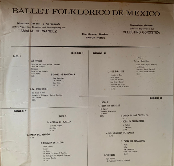 Ballet Folklorico De Mexico - Ballet Folklorico De Mexico (2LP) [Vinyl] | RCA Victor (MKLA-30) - 2
