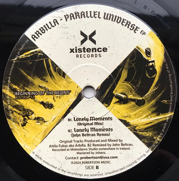 Arbilla - Parallel Universe EP | Xistence Records (XIST004 - 12) - 2 Arbilla - Parallel Universe EP | Xistence Records (XIST004 - 12) - 2