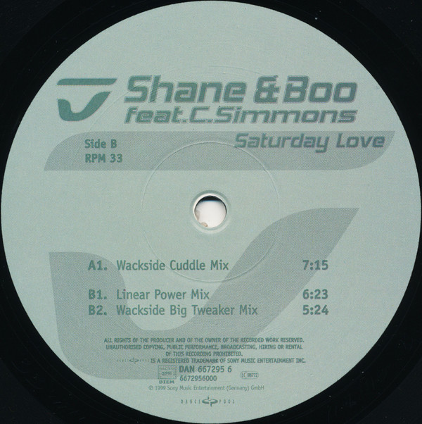 Shane & Boo Feat. Charles Simmons - Saturday Love | Dance Pool (DAN 667295 6) - 2 Shane & Boo Feat. Charles Simmons - Saturday Love | Dance Pool (DAN 667295 6) - 2
