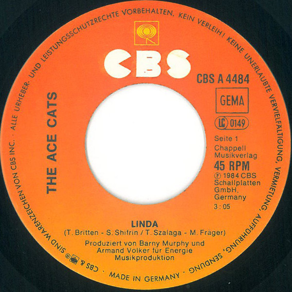 The Ace Cats - Linda | CBS (CBS A 4484) - 3