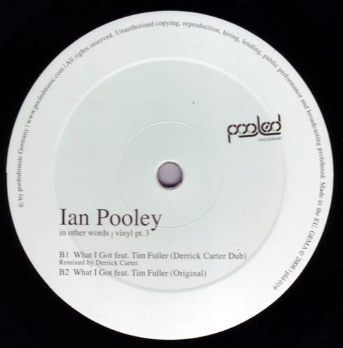 Ian Pooley - In Other Words Vinyl Pt.3 | Pooledmusic (pld-019) - 4 Ian Pooley - In Other Words Vinyl Pt.3 | Pooledmusic (pld-019) - 4