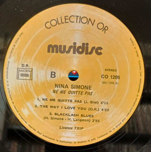 Nina Simone - Ne Me Quitte Pas | Musidisc (30 CO 1205) - 4 Nina Simone - Ne Me Quitte Pas | Musidisc (30 CO 1205) - 4