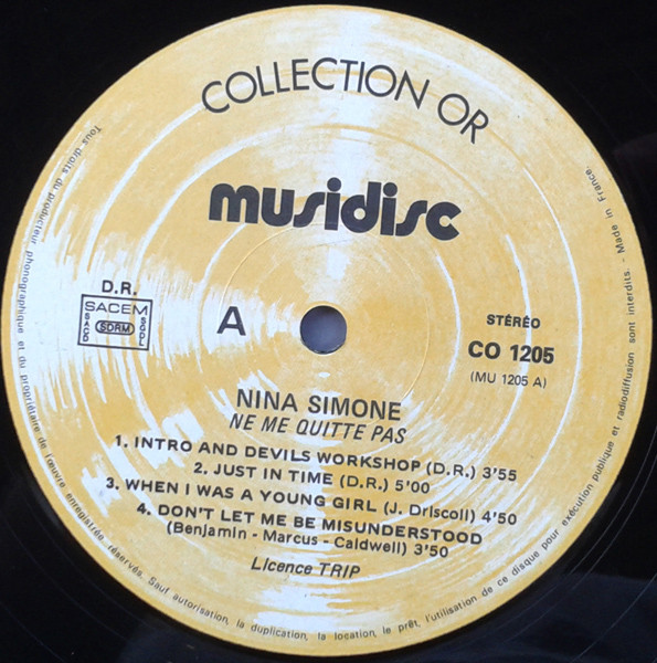 Nina Simone - Ne Me Quitte Pas | Musidisc (30 CO 1205) - 3 Nina Simone - Ne Me Quitte Pas | Musidisc (30 CO 1205) - 3