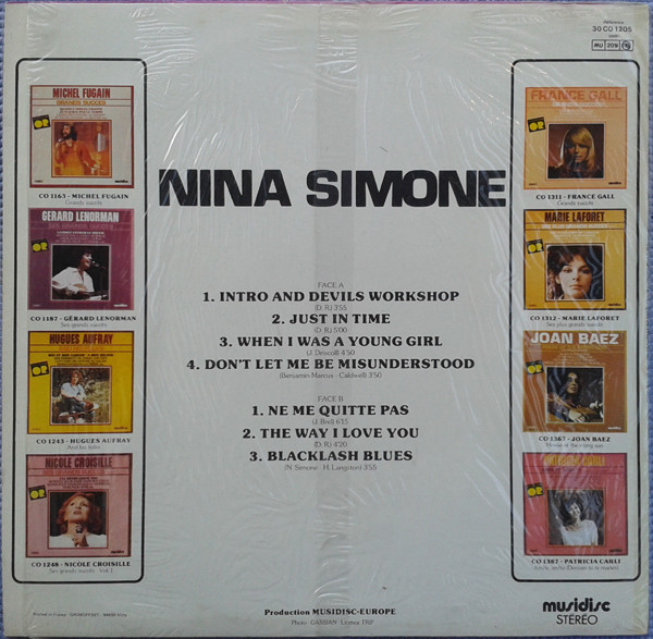 Nina Simone - Ne Me Quitte Pas | Musidisc (30 CO 1205) - 2 Nina Simone - Ne Me Quitte Pas | Musidisc (30 CO 1205) - 2
