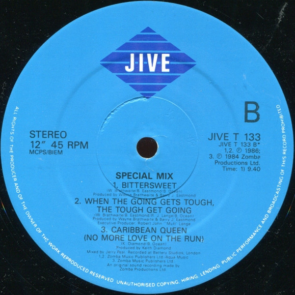 Billy Ocean - Bittersweet | Jive (JIVE T 133) - 3