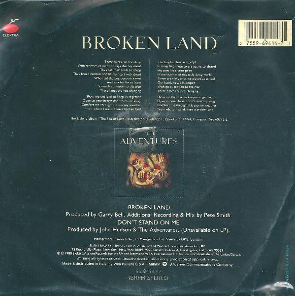 The Adventures - Broken Land | Elektra (96 9414-7) - 2