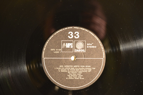 Ben Webster Meets Don Byas - Ben Webster Meets Don Byas | MPS Records (MPS 15159) - 3