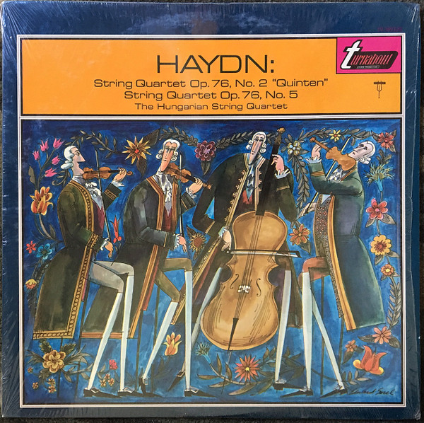 Joseph Haydn , The Hungarian Quartet - String Quartet Op. 76, No. 2 "Quinten" / String Quartet Op. 76, No. 5 | Turnabout (TV 34012S)