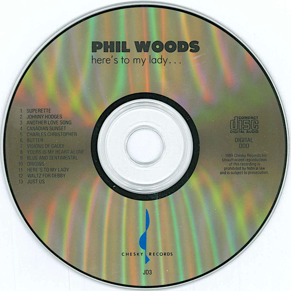 Phil Woods - Here's To My Lady | Chesky Records (JD3) - 3 Phil Woods - Here's To My Lady | Chesky Records (JD3) - 3