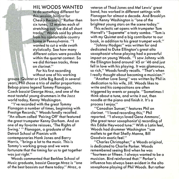 Phil Woods - Here's To My Lady | Chesky Records (JD3) - 4 Phil Woods - Here's To My Lady | Chesky Records (JD3) - 4