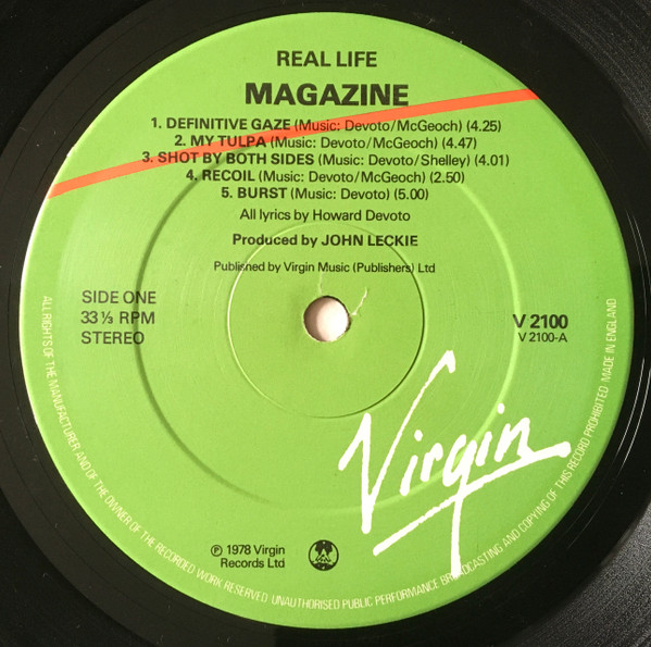 Magazine - Real Life | Virgin (V 2100) - 3