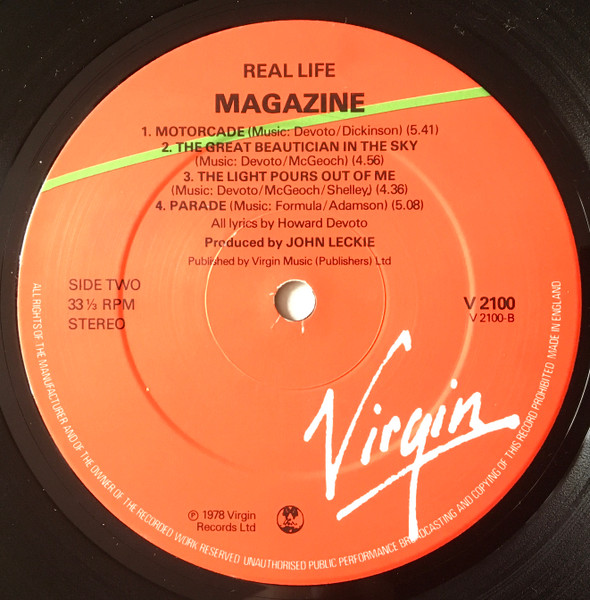 Magazine - Real Life | Virgin (V 2100) - 4