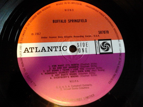 Buffalo Springfield - Buffalo Springfield | Atlantic (587070) - 3 Buffalo Springfield - Buffalo Springfield | Atlantic (587070) - 3
