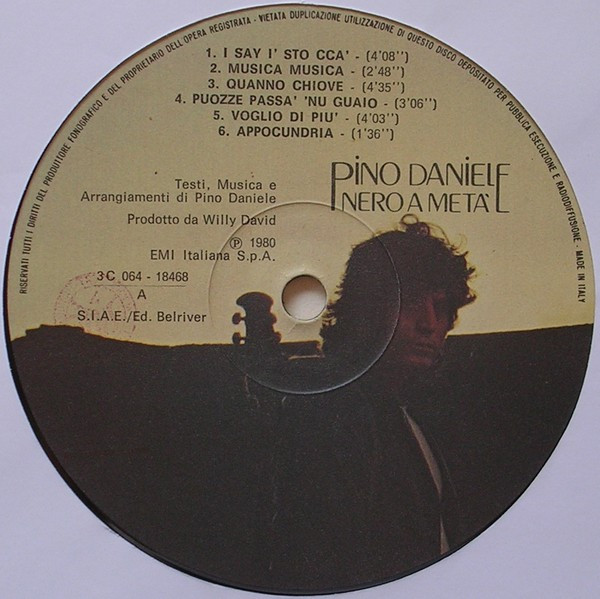 Pino Daniele - Nero A Metà | EMI (3C 064 18468) - 3