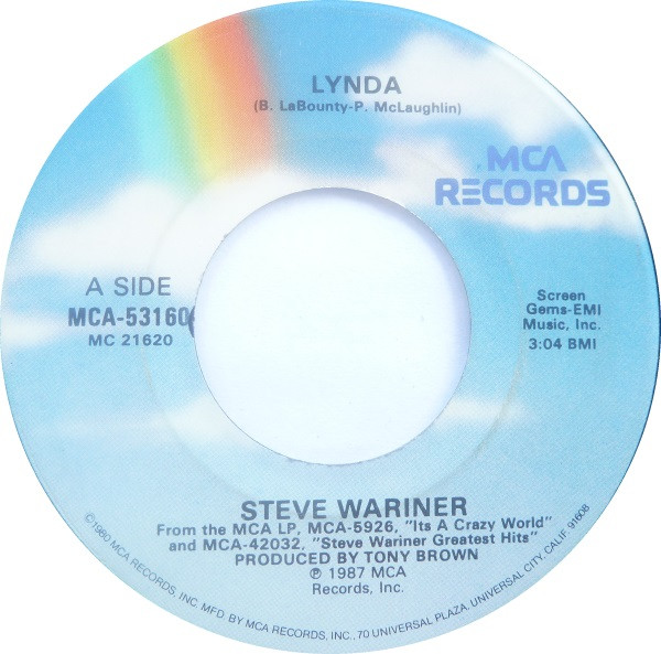 Steve Wariner - Lynda | MCA Records (MCA-53160) - main Steve Wariner - Lynda | MCA Records (MCA-53160) - main