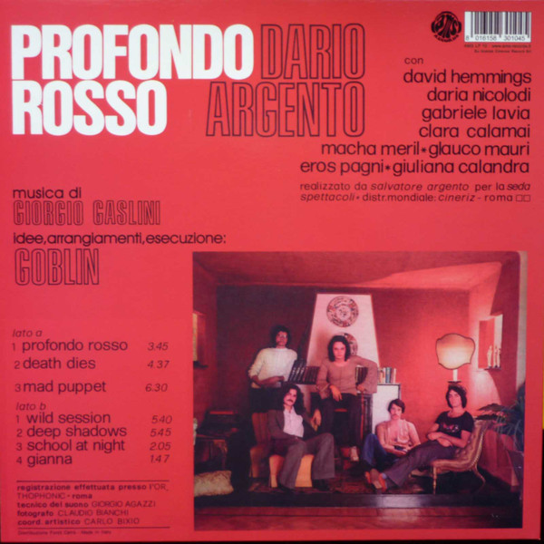 Goblin - Profondo Rosso (Colonna Sonora Originale Del Film) | AMS Records (AMS LP 10) - 3