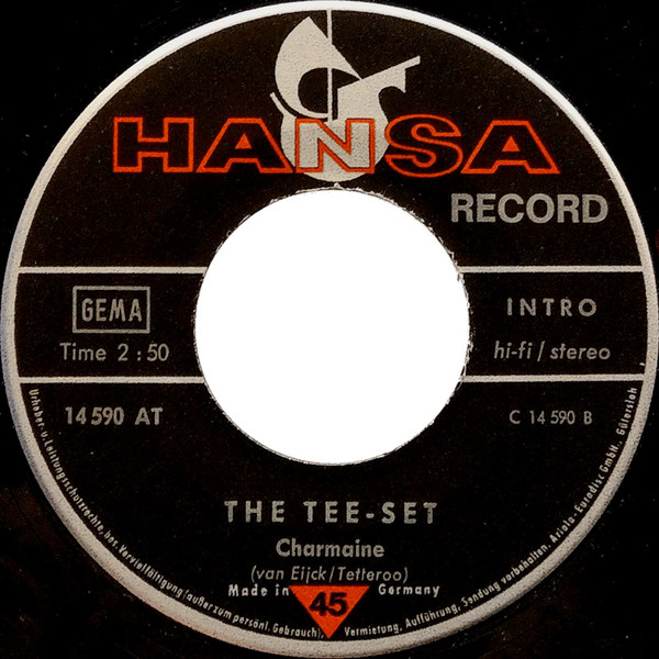 Tee-Set - If You Do Believe In Love / Charmaine | Hansa Record (14 590 AT) - 4