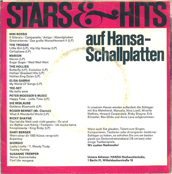 Tee-Set - If You Do Believe In Love / Charmaine | Hansa Record (14 590 AT) - 2
