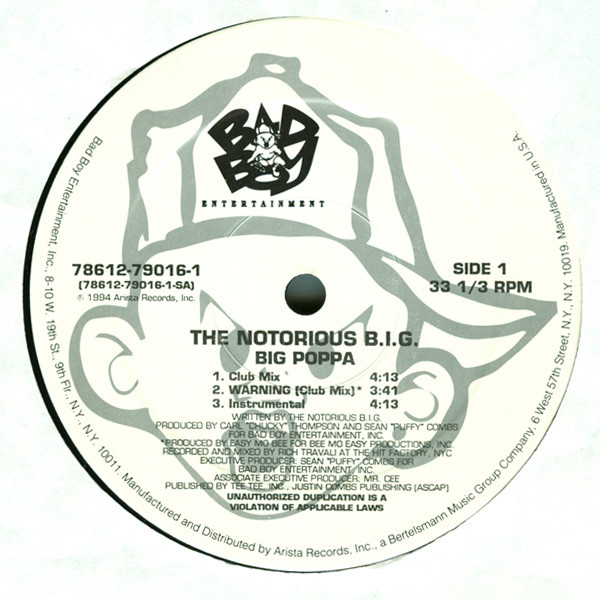 Notorious B.I.G. - Big Poppa | Bad Boy Entertainment (78612-79016-1) - 3
