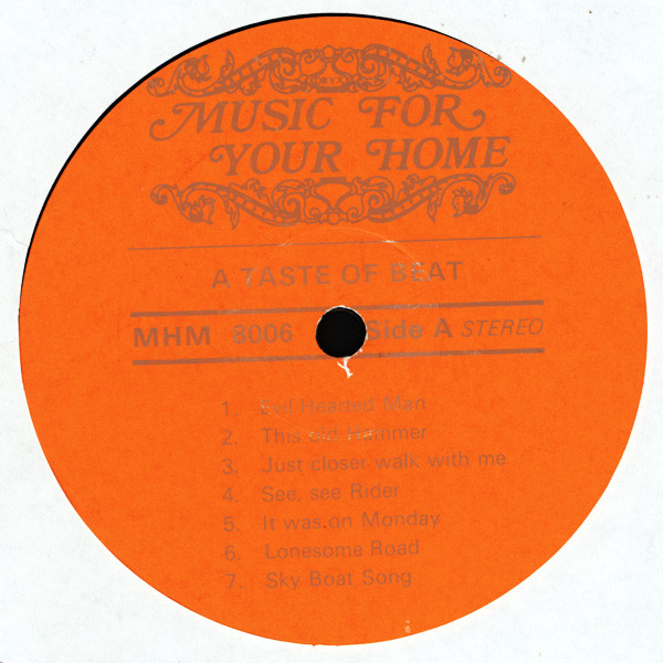 Memphis Brown Beatband - A Taste Of Beat | Music For Your Home (MHM 8006) - 3