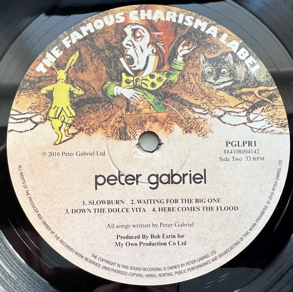 Peter Gabriel - Peter Gabriel | Real World Records (PGLPR1) - 2