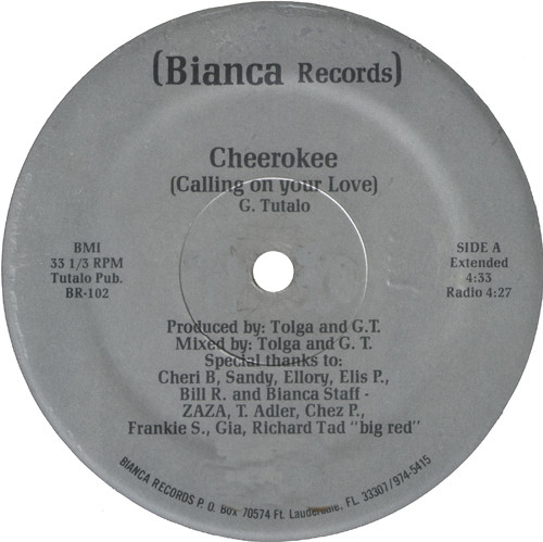 Cherokee - Calling On Your Love | Bianca Records (BR-102) - main