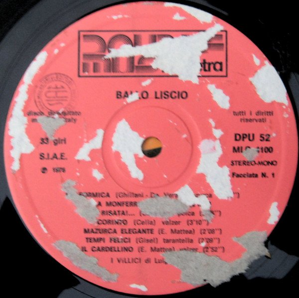 I Villici Di Luigi Mattea - Ballo Liscio | Cetra (DPU 52) - 3