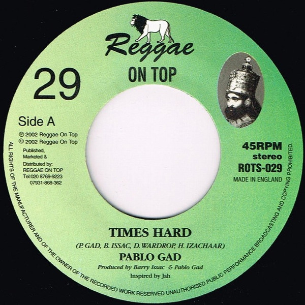 Pablo Gad - Times Hard | Reggae On Top (ROTS-029)