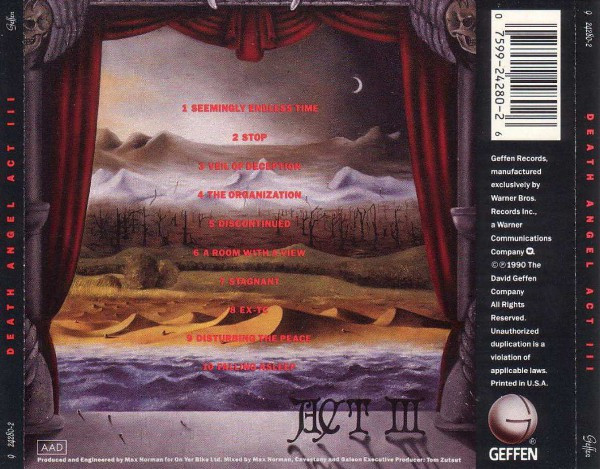 Death Angel - Act III | Geffen Records (9 24280-2) - 2