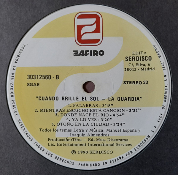 La Guardia - Cuando Brille El Sol | Zafiro (30312560) - 4
