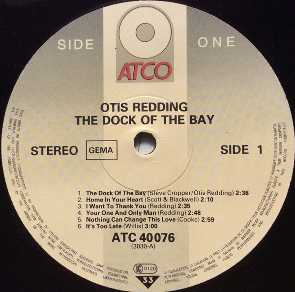 Otis Redding - The Dock Of The Bay | ATCO Records (40 076) - 3