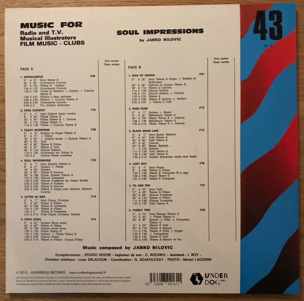 Janko Nilovic - Soul Impressions | Underdog Records (UR 000 161) - 2