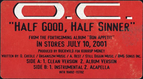 O.C. - Half Good, Half Sinner | JCOR Entertainment (INTR 10402-1) - 4 O.C. - Half Good, Half Sinner | JCOR Entertainment (INTR 10402-1) - 4