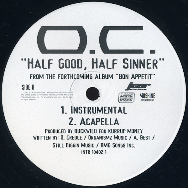 O.C. - Half Good, Half Sinner | JCOR Entertainment (INTR 10402-1) - 3 O.C. - Half Good, Half Sinner | JCOR Entertainment (INTR 10402-1) - 3