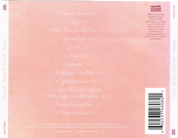 Ariana Grande - Yours Truly | Republic Records (0602537480821) - 2