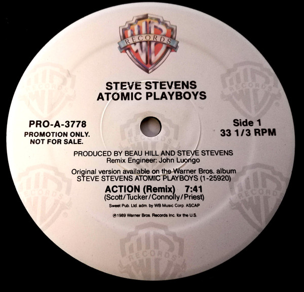 Steve Stevens - Action (Remix) | Warner Bros. Records (PRO-A-3778) - main