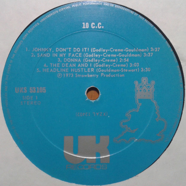 10cc - 10cc | UK Records (UKS 53105) - 3 10cc - 10cc | UK Records (UKS 53105) - 3