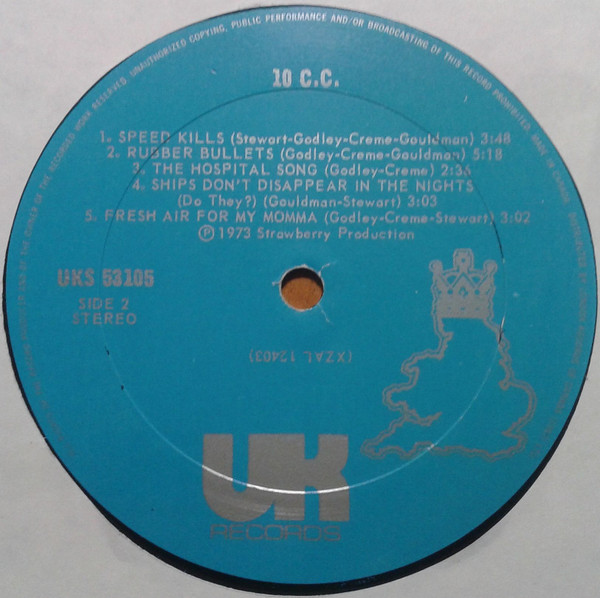 10cc - 10cc | UK Records (UKS 53105) - 4 10cc - 10cc | UK Records (UKS 53105) - 4