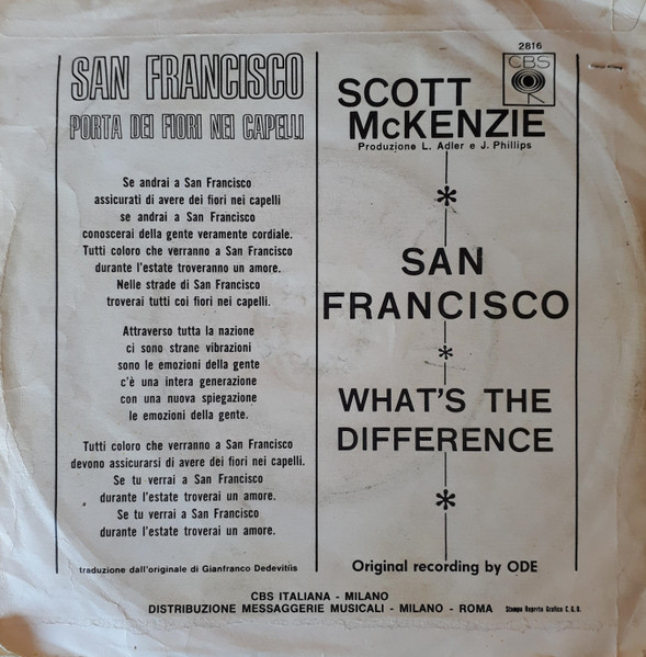 Scott McKenzie - San Francisco | CBS (2816) - 2