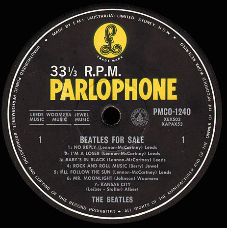 The Beatles - Beatles For Sale | Parlophone (PMCO 1240) - 3 The Beatles - Beatles For Sale | Parlophone (PMCO 1240) - 3