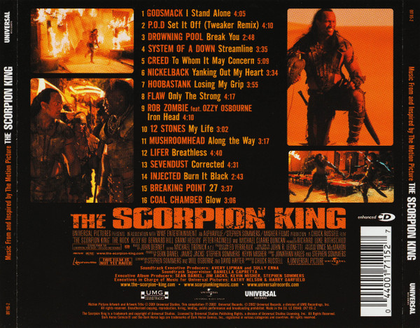 Various - The Scorpion King (Music From And Inspired By The Motion Picture) | Universal Records (017 115-2) - 2