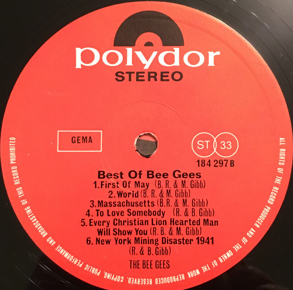 Bee Gees - Best Of Bee Gees | Polydor (184 297) - 4 Bee Gees - Best Of Bee Gees | Polydor (184 297) - 4