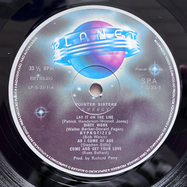 Pointer Sisters - Energy | Planet (LP-S-33-1) - 3 Pointer Sisters - Energy | Planet (LP-S-33-1) - 3
