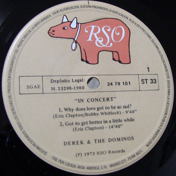 Derek & The Dominos - In Concert | RSO (26 58 106) - 4