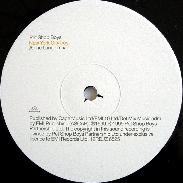 Pet Shop Boys - NYC Boy (The Lange Mix) | Parlophone (12RDJZ 6525) - 3