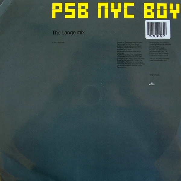 Pet Shop Boys - NYC Boy (The Lange Mix) | Parlophone (12RDJZ 6525) - main